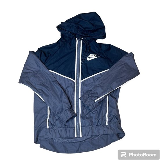 Nike light jacket / wind breaker retro styling women's size MEDIUM - Picture 1 of 5
